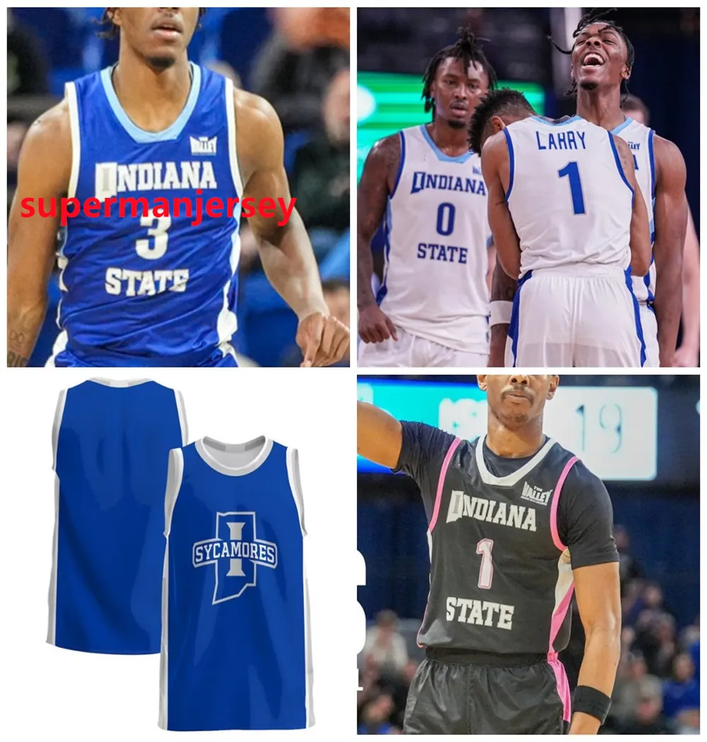 Augustinas Kiudulas Indiana State Basketball Jersey 10 Eli Shetlar 11 Aaron Grey 12 Masen Miller 13 Cooper Bean Indiana State Sycamores Jerseys Custom Stitched Mens