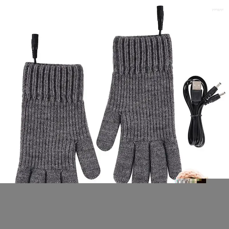 Cycling Gloves Rechargeable Heating Unisex Winter Electric Warm Multi-Purpose Thermal For Fishing Skiing Climbing Hiking
