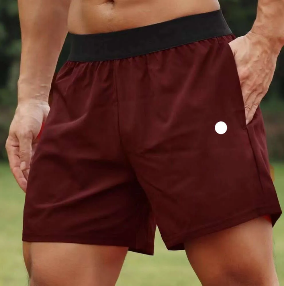 Heren Yoga Sportshorts Outdoor Fitness Sneldrogend Effen Kleur Casual Running Quarter Pant63