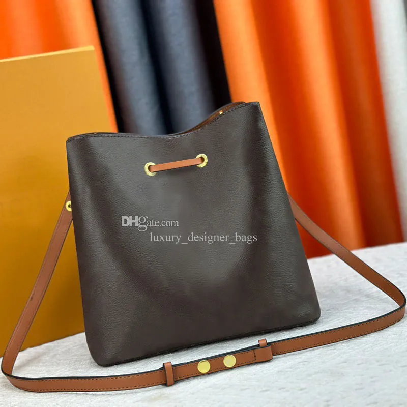 MM Drawstring Bucket Bags Women Designer Bucket Bag Classic Luxury Crossbody Bags Vintage Casual Totes Handbag Woman Cross Body Purse Female Fashion Shoulder Bag