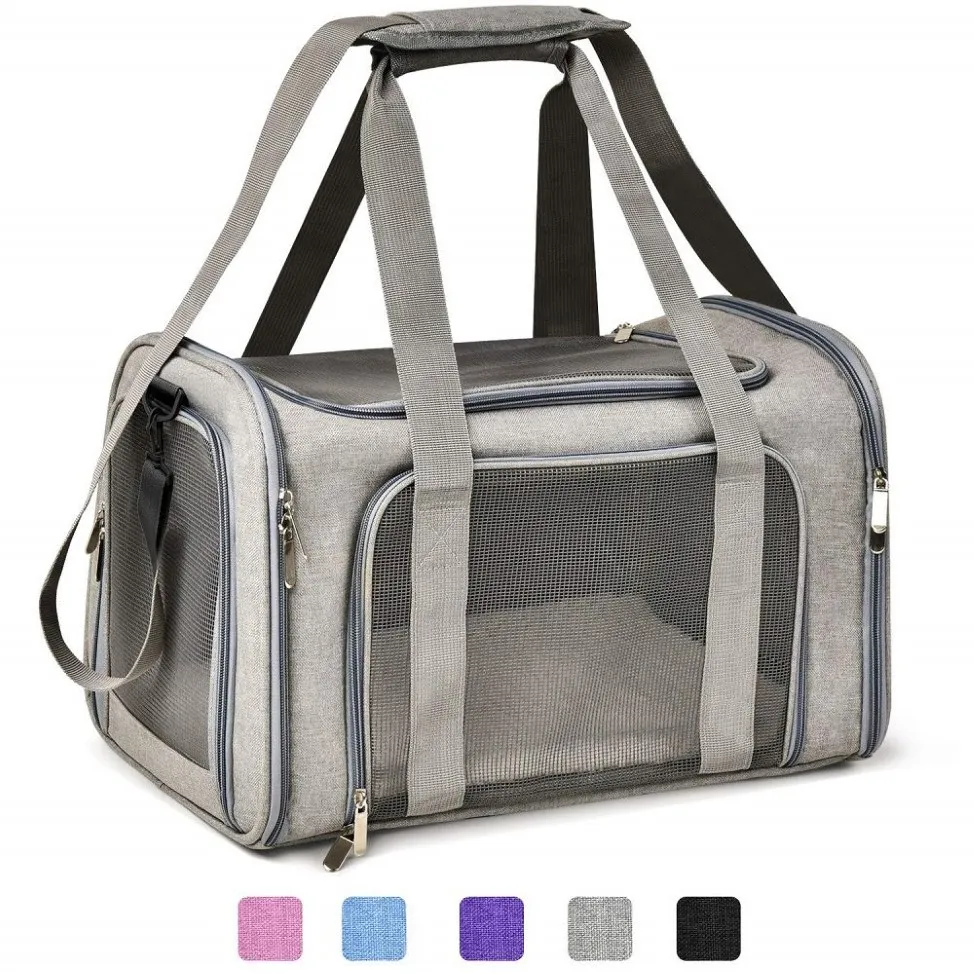 Sacs de transport pour chiens, sac à dos Portable pour animaux de compagnie, messager pour chat, sac de voyage pour petit chien, côté doux et respirant, Mesh254P