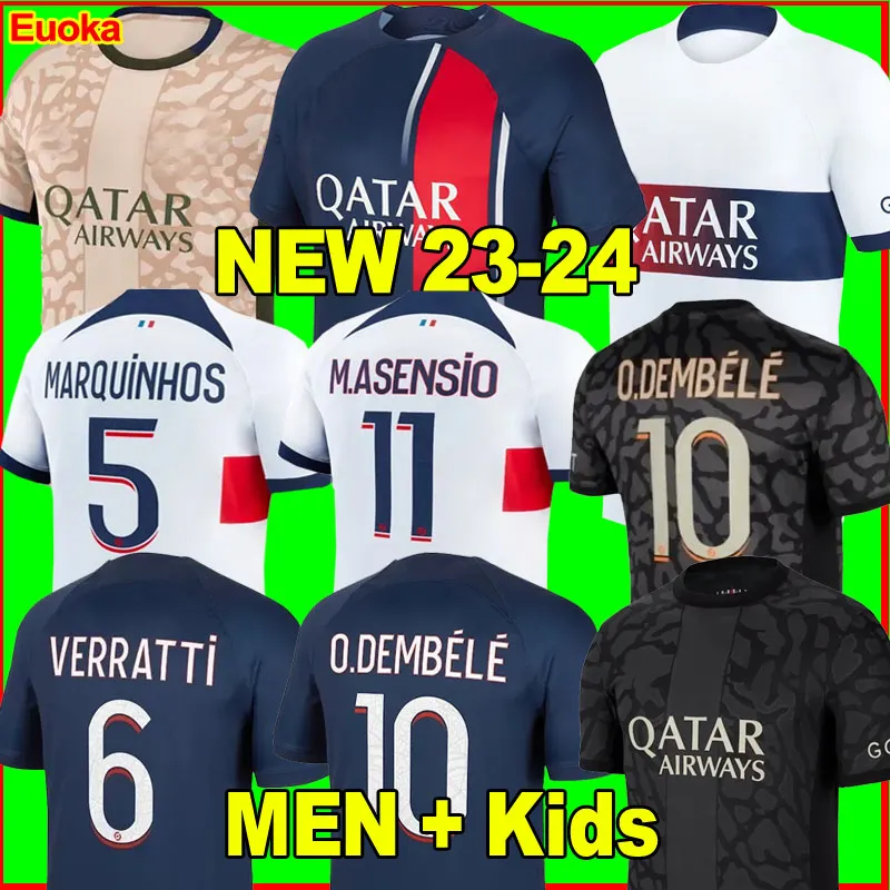 23 24 PSGS Soccer Jerseys Maillot De Football