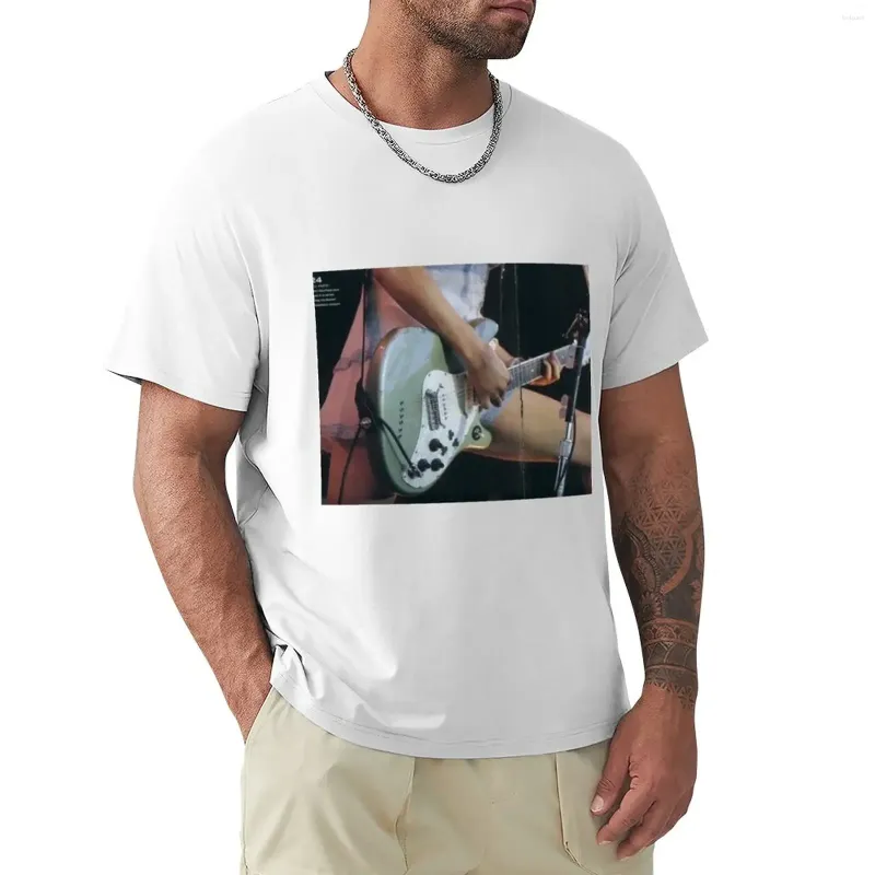 Men's Polos Retro Guitar S T-Shirt Anime Clothes Korean Fashion T Shirts For Men