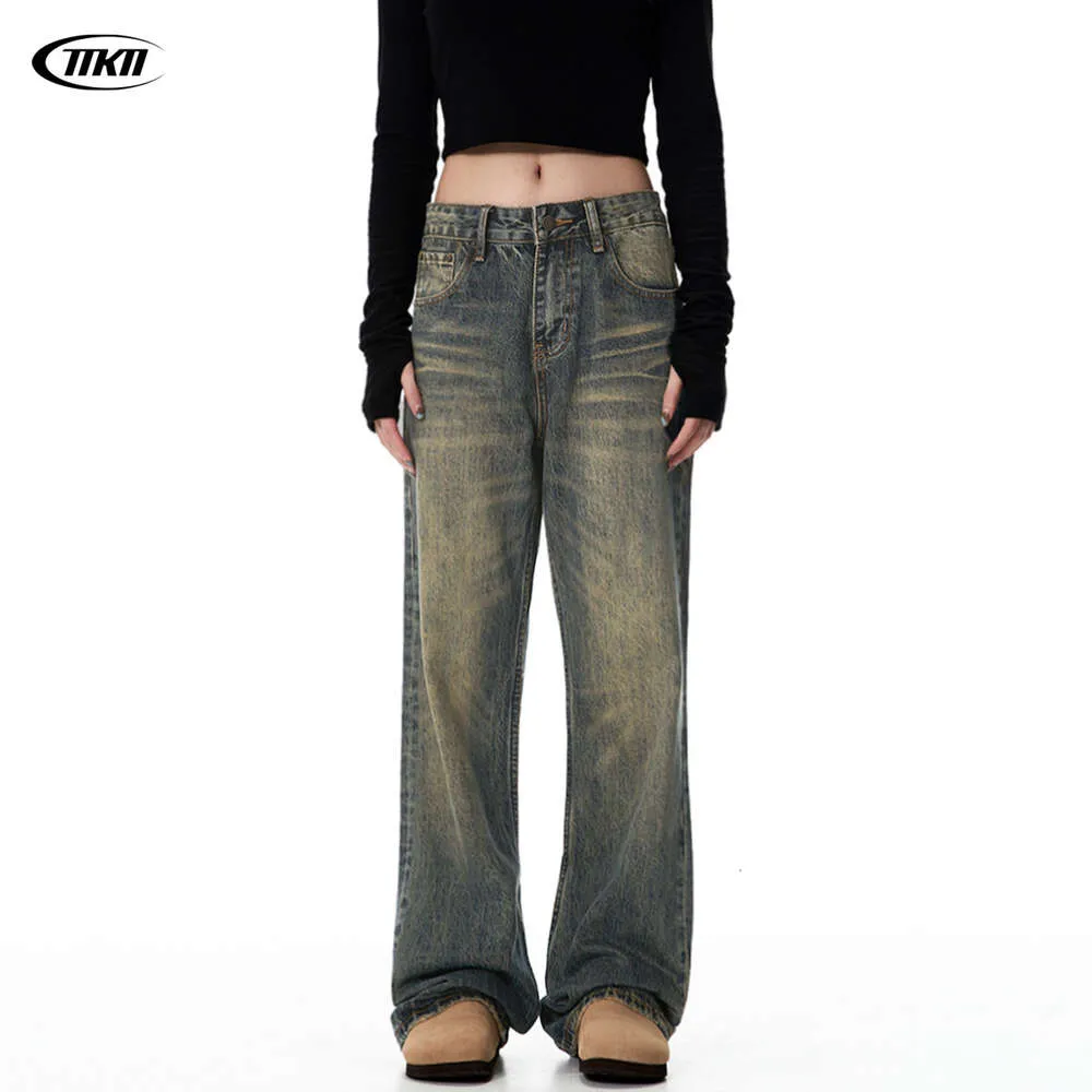 Casual Pants 11Kn American Pants Autumn 2023 New Low Waisted Micro Flared Slimming Straight Leg Jeans For Men Brand