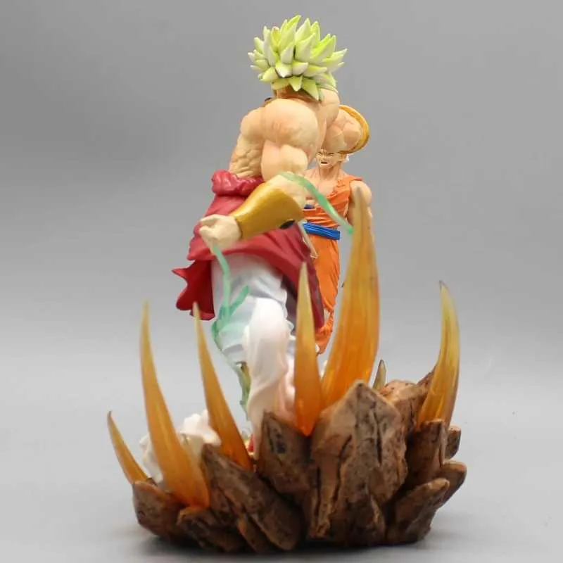 Figure di cartoni animati Tute da donna Anime Broli Vs Goku Super Saiyan Broly Fullpower Gk Toy Figure la raccolta di regali 240311