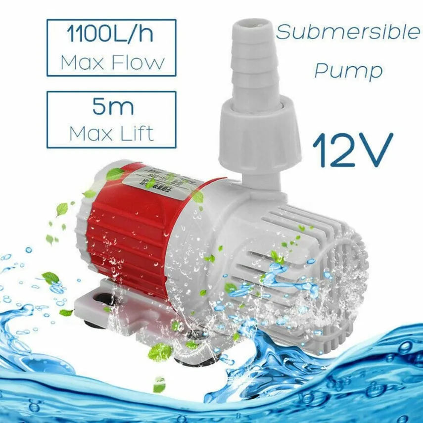 12 V 20 W solaire Submersible fontaine jardin piscine 1100L H filtre étang à poissons Aquarium pompe à eau réservoir Foun Y200917275F