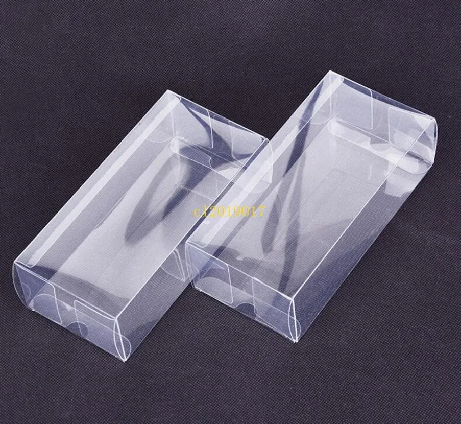200pcslot大規模長方形のプラスチック透明なボックスクレアPVCプラスチックパッケージボックスSampleGiftcraftsディスプレイボックス1914050