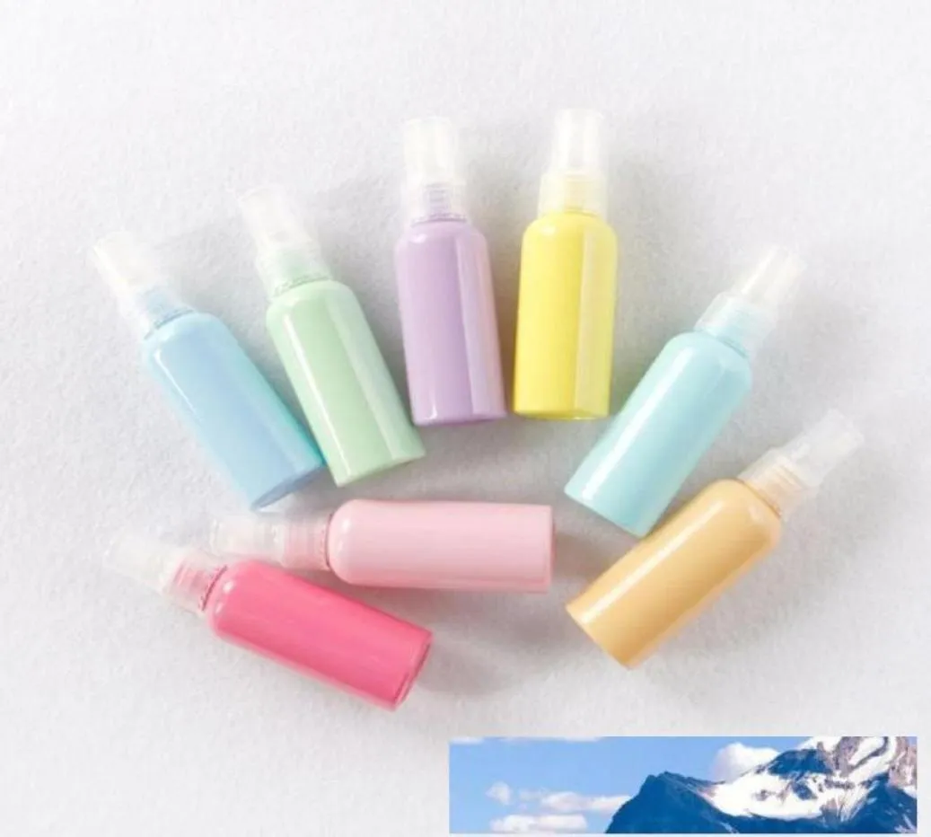 ポータブル50ml香水ボトルのプラスチック持ち運びが簡単なコンテナカラフルなマカロンカラースプレーボトルクリエイティブ0 65ZH BB417023