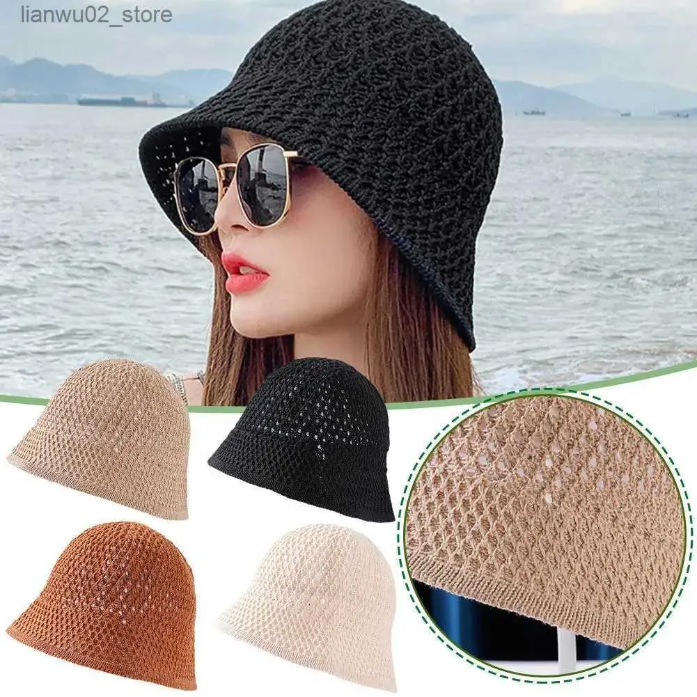 1pc New Straw Sun Hat Versatile Wide Brim Summer Beach Sun Protection  Breathable Sun Hats For Women