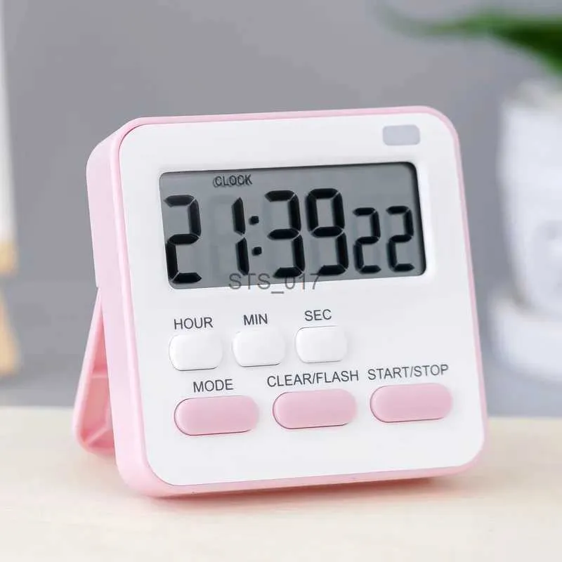 Andere Uhrenzubehör tragbare Mini Digitaluhr mit blinkend Licht Timer Cooking Küchensport -Studienspiel mit Countdown -Wecker 2023L2403