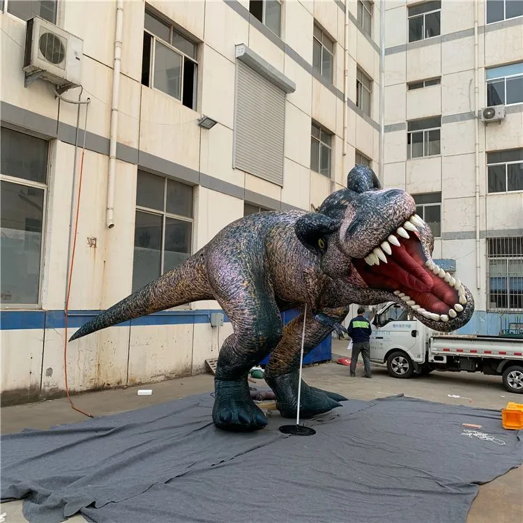 wholesale 10mL (33ft) with blower Giant Inflatable Balloon Dragon Length Inflatables Dino With Blower For Park or City Decoration