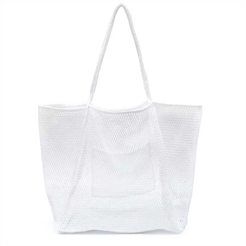 Nouveau sac de plage en maille sac de transport à bandoulière unique pour hommes et femmes pour transporter le magasin laver les vêtements de bain lors de la sortie 240312