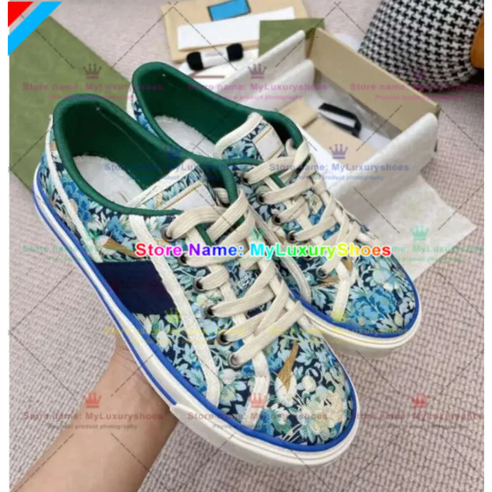 Tennis 1977S Sneaker Designers Canvas Casual Shoe Women Men Shoes Ace Rubber Sole Embroidered Beige Washed Jacquard Denim Fashion Classic 384