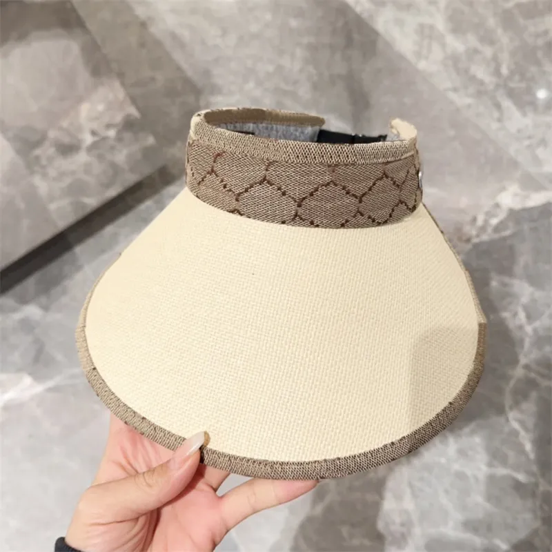 Güneş Koruma Şapkası Tasarımcısı Güneş Şapk Erkek Kadın Üst Hava Kapı G Mektup Vizör Başkanı Unisex Sunhat Moda Sunbonnet Marka Sombrero Geniş Kötü Şapkalar