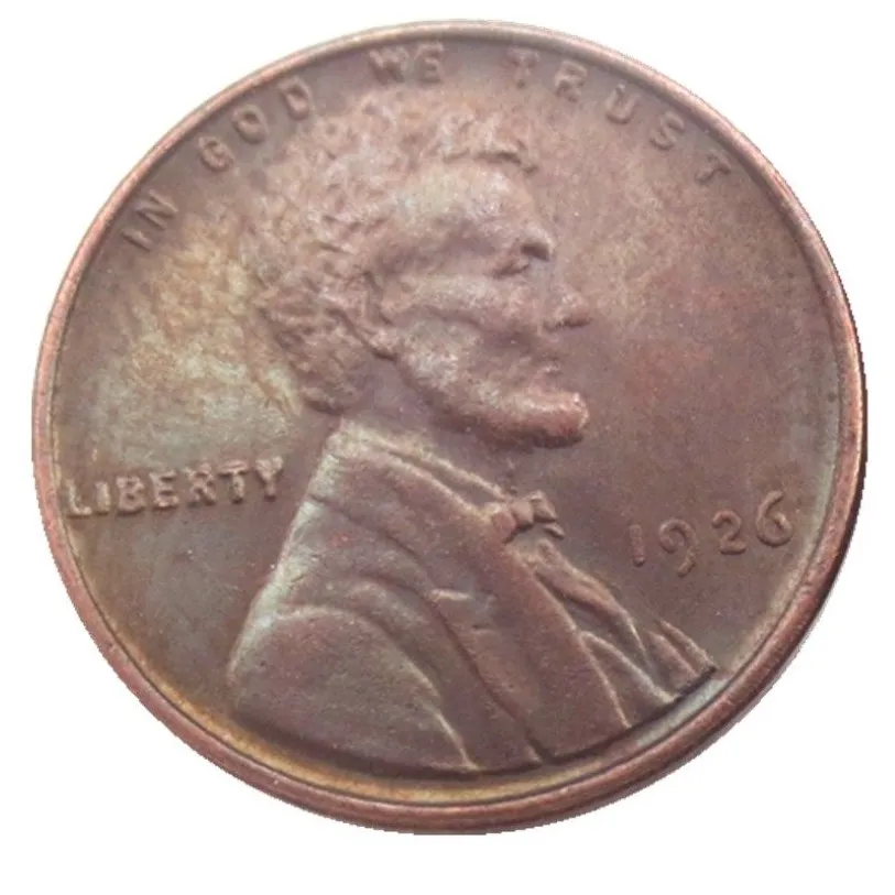 US Lincoln One Cent 1926-PSD 100% kopii miedzi Monety metalowe Rzemiosło Manufacturing Factory 224K