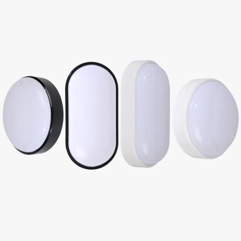 Modern LED Wall Lamps Moistureproof Front Porch Ceiling Light Surface Mounted Oval For Outdoor Garden Bathroom Lighting Lamp255a