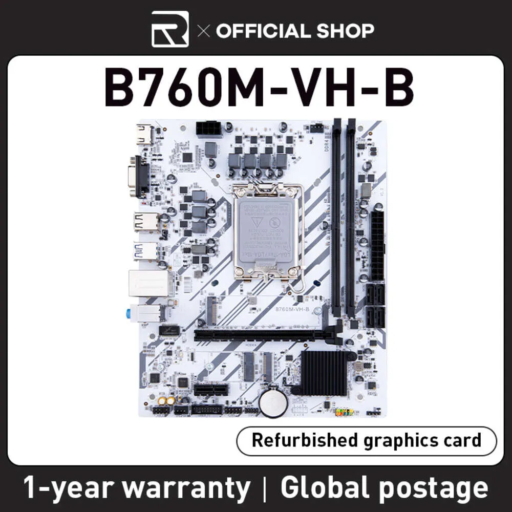 JIESHUO b760m VH-B (Intel B760M/Unterstützung LGA1700) (schwarz und weiß zufällig) Das bevorzugte Board für Office-Entertainment B760M-VH-