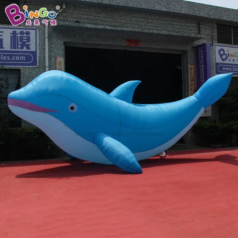 Partihandel Fabrik Direktreklam Uppblåsbar tecknad Dolphin Balloons Ocean Animal Models for Event Party Decoration With Air