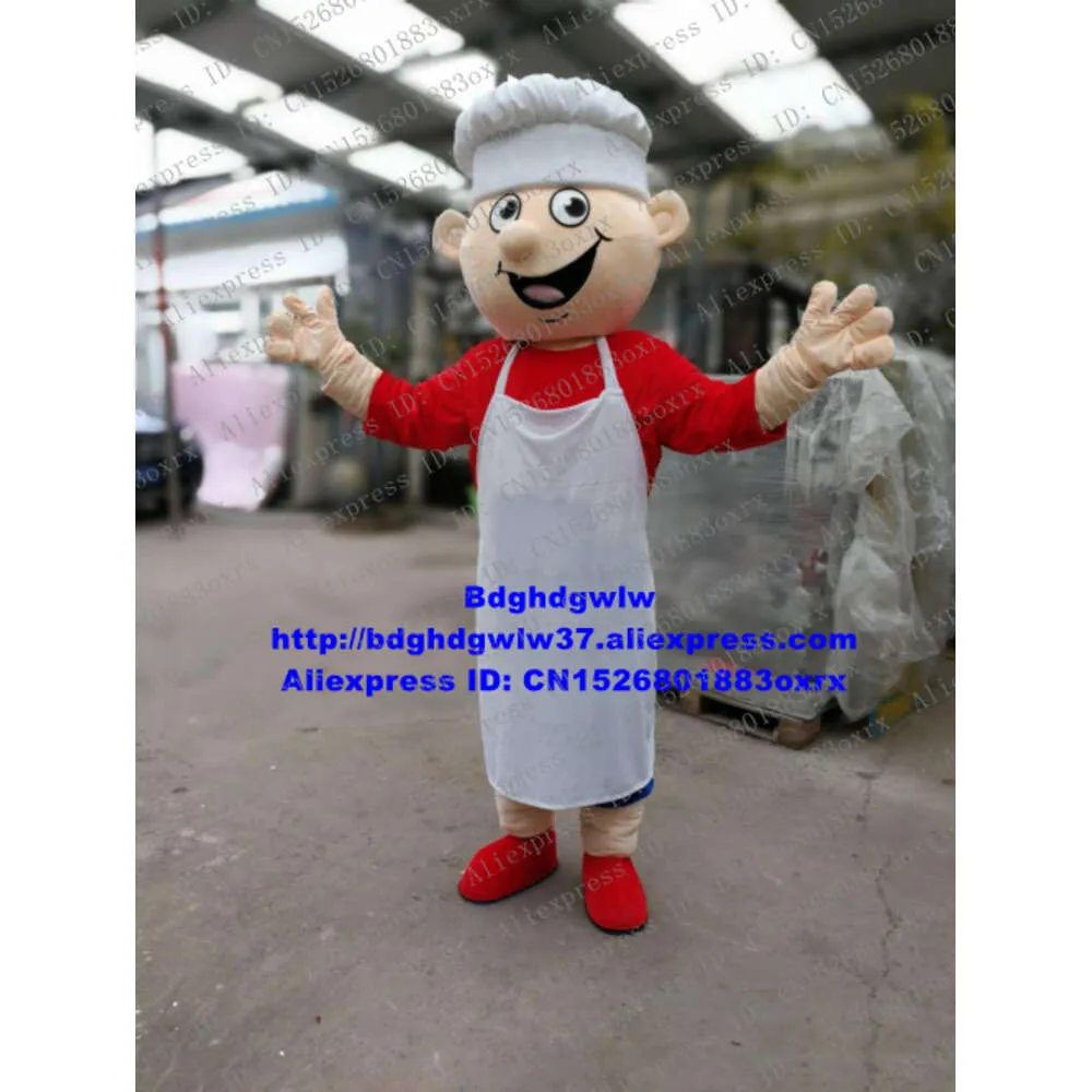 Trajes de mascote Queijo Cozinheiro Chef Kitchener Baker Mascot Traje Adulto Personagem de desenho animado Roupa Terno Simpósio Anual Cerimônia de Abertura Zx1466