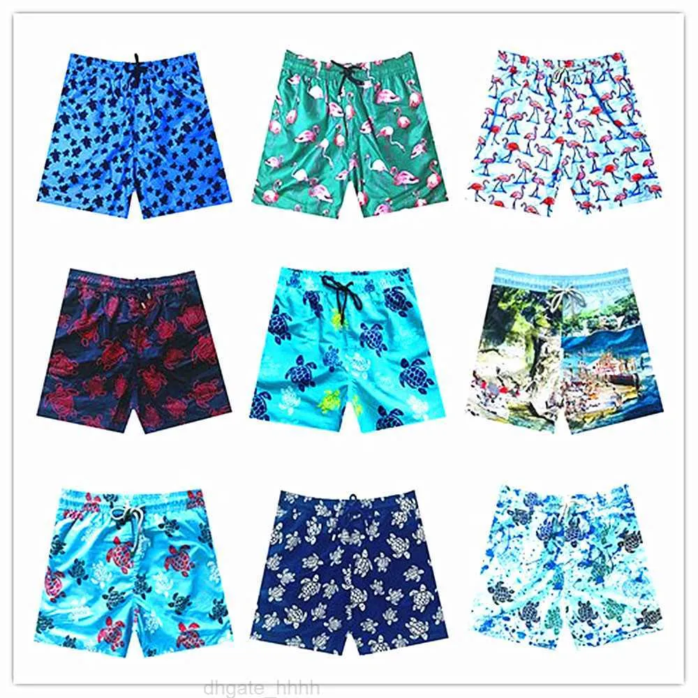 Mode-2019 Marque Vilebre Hommes Beach Board Shorts Maillots de bain Hommes 100% Tortues à séchage rapide Homme Boardshorts Bermuda Brequin Swimshort M-XXXL