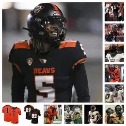 2023 Oregon State Beavers Football Jersey 13 Joe Swen 17 Ben Gulbranson 16 Jimmy Valsin III 20 John Miller 67 Joshua Gray 56 Zakaih Saez 25 Tyrice Ivy Jr. 83 Carter Neuman