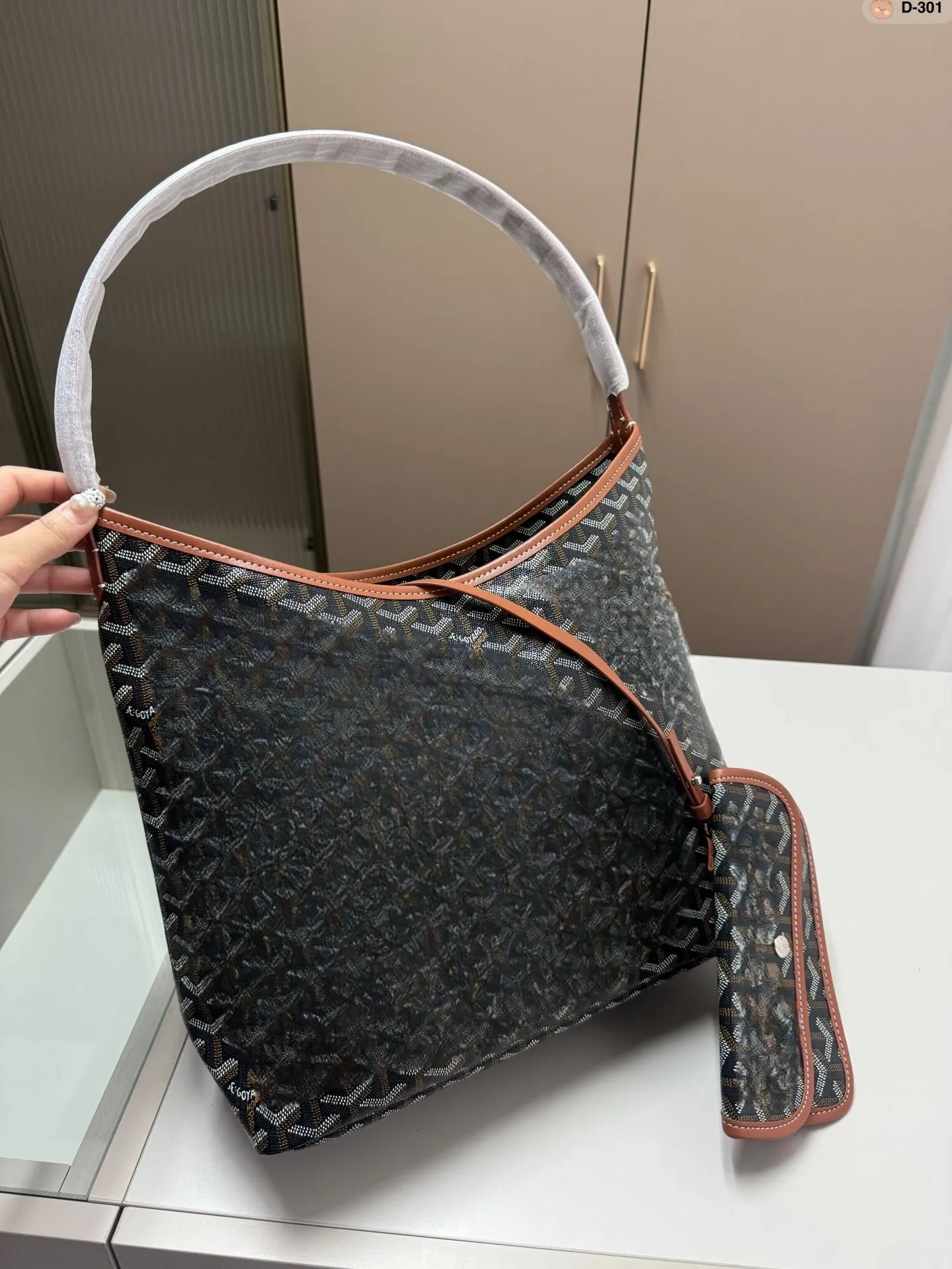 Designer Boheme Hobo Goy Bolsa Composta Bolsa de Ombro Único em Forma de Y Vintage Impressão Completa Alça de Couro Lona Patchwork Couro Feminino Bolsa Verde