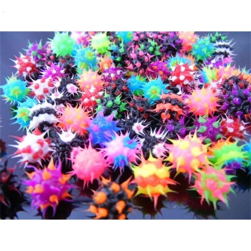 Free shippment 100pcslot Spike Koosh Ball Replacement Body piercing jewelry 14gx6mm FOR Tongue Ring Bar 240226