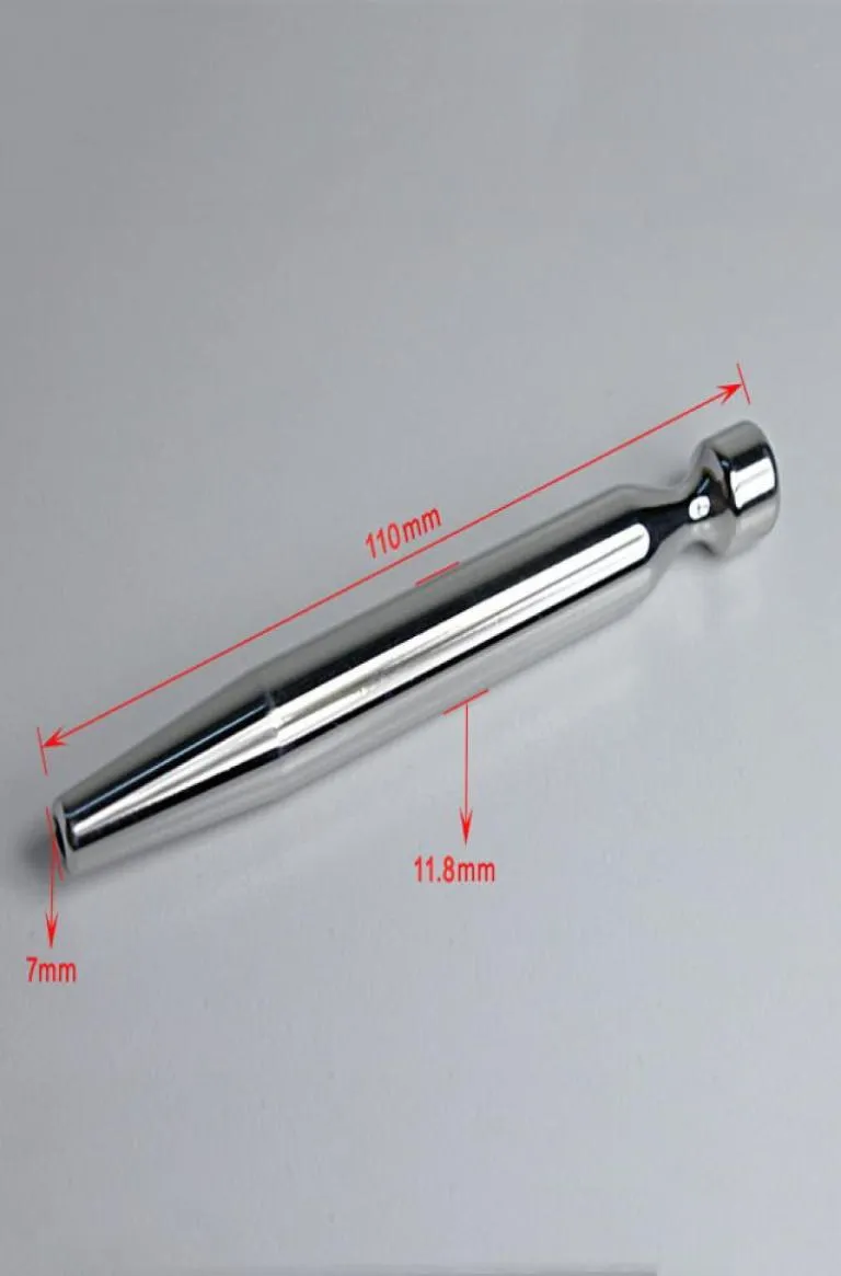 110mm lange urethrale dilatator klinkt penisstimulator insert plug klinkende staaf cock pluggen roestvrijstalen wand seksspeeltjes 2108203382687