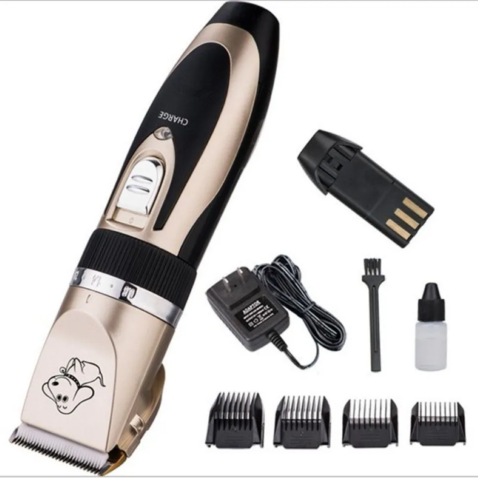 CW030 Professional Grooming Kit Rechargeable Pet Cat Dog Hair Trimmer Electrical Clipper Shaver Set Haircut Machine235T