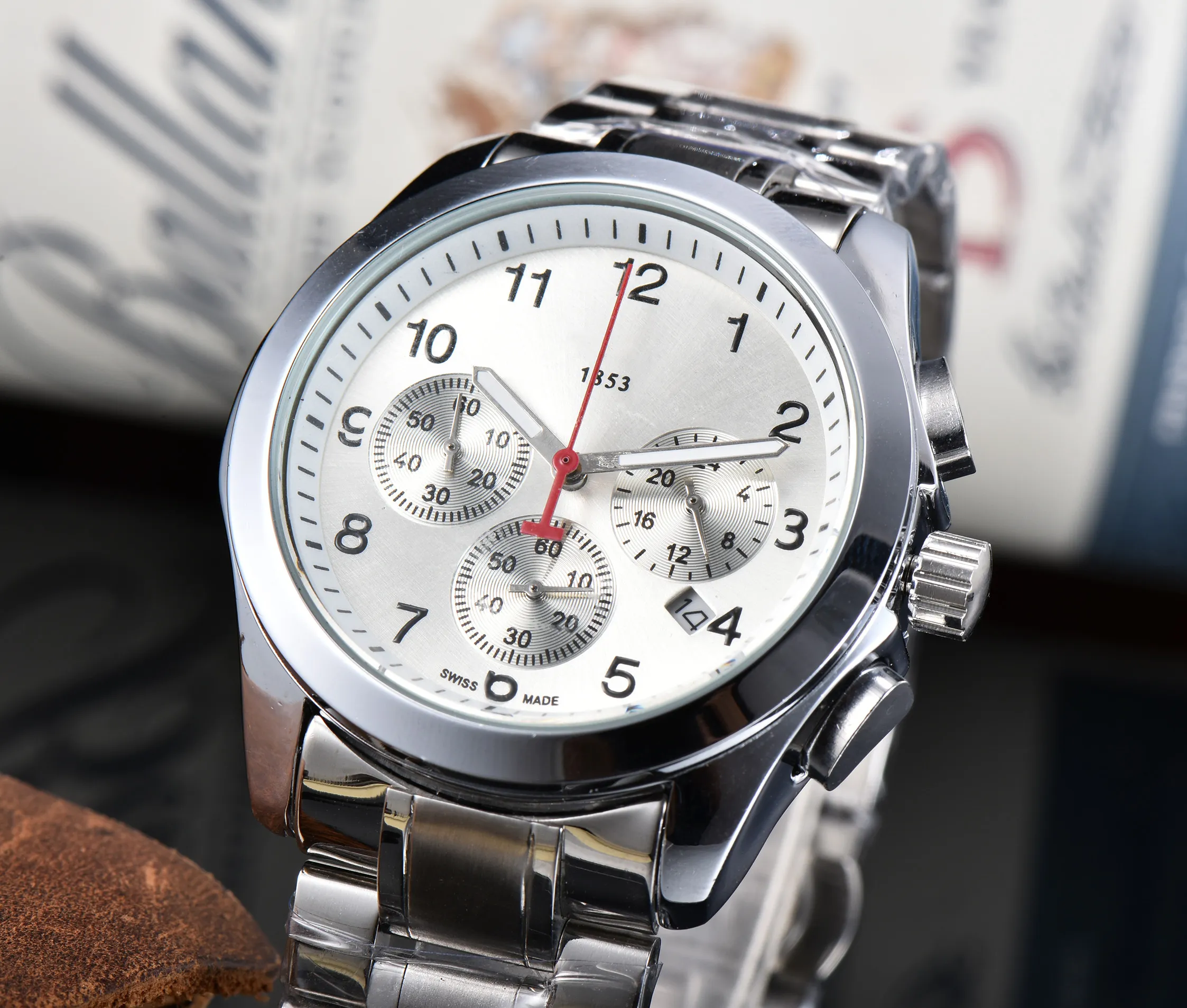 New Design Mens 여성 조직 시계 자동 석영 운동 남성 시계 사업 사업 1853 F1 남성용 디자이너 PRX 시계 Montre De Luxe Wristwatches #6575