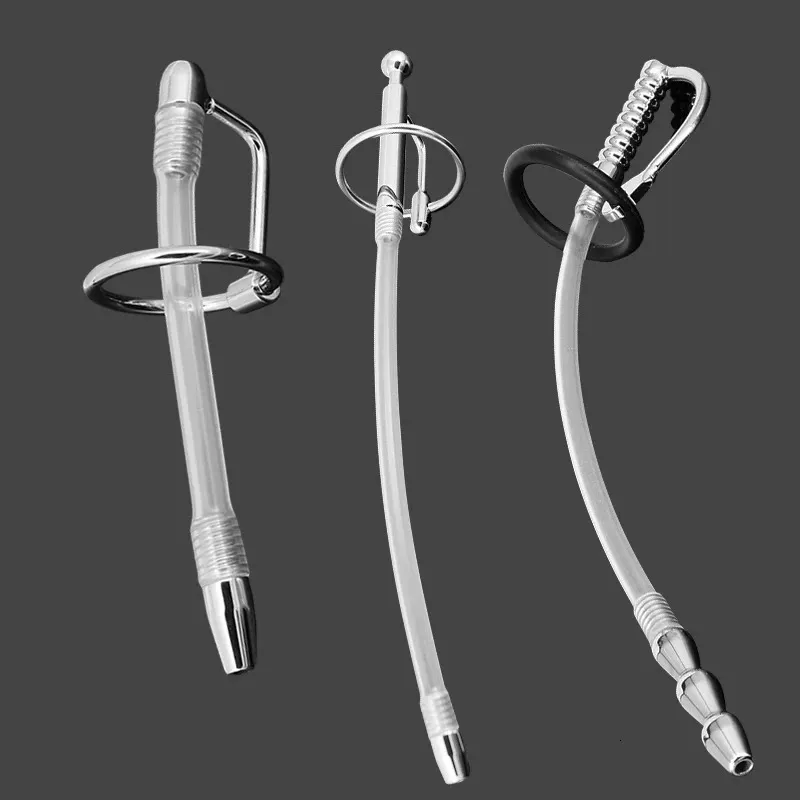 urethral sound penis plug probe catheter Prince Wand male hands free masturbator ball stretcher sex toy for man 240227