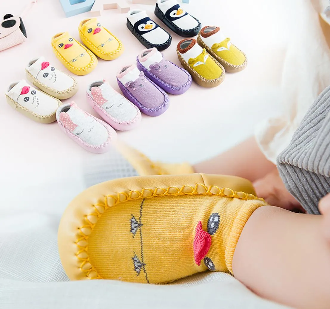 New Infant Cotton Velvet Warm Cartoon Doll Antislip Toddler Floor Socks Autumn Winter Thick Warm Baby Socks2882209