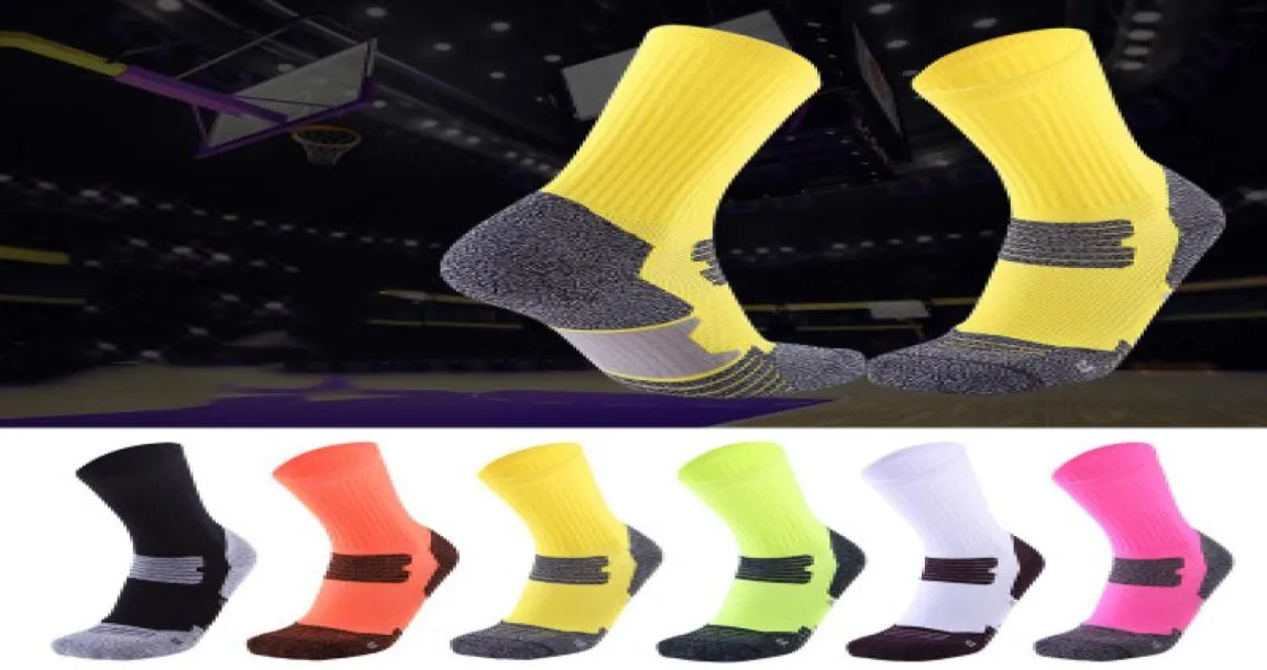 Nya designer sportstrumpor för män elitträning basket strumpor handduk botten fotboll strumpor för man tjock handduk andningsbar 6769752