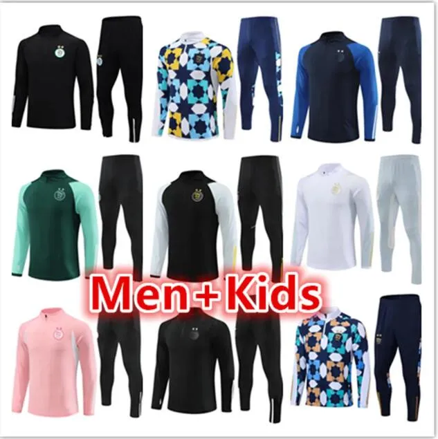 23 24 Algeriet Algerie Mens Kids Football Tracksuits Training Suit Jacket Kit 2023 2024 Men Soccer Tracksuit Set Jogging Jerseys Survetement Foot Chandal Futbol