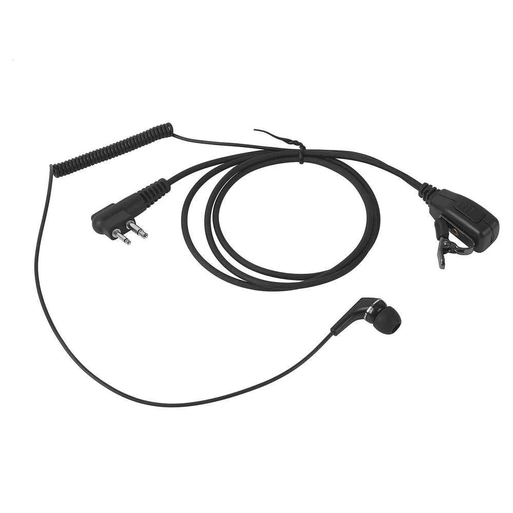 Pdflie Écouteurs intra-auriculaires Vapor Earbuds Oreillette M1 avec câble à bobine PTT Mic pour talkie-walkie Motorola CLS1110 CLS1140 CLS 1110 1140 BPR40 CP200 CP185