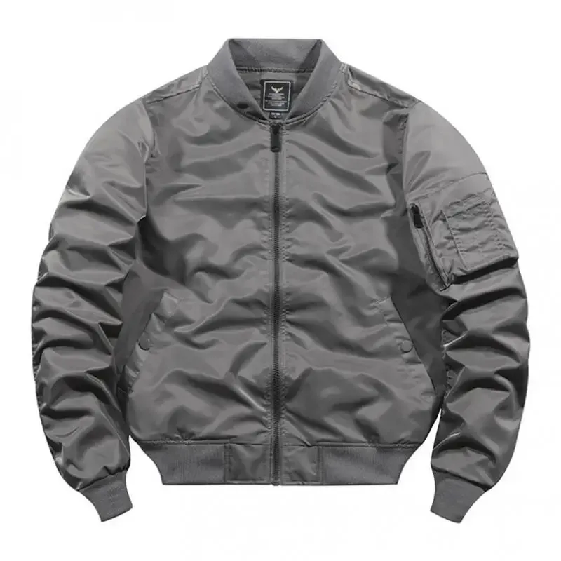 Wiosenna jesień kurtka bombowca mężczyźni kobiety wojskowe latanie baseball Flight Fat Mens Windbreaker Odzież 240227