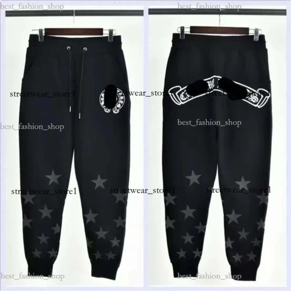 2024 America Street Chromees Hearts Pantalon d'impression sanskrit pour hommes Alphabet sanskrit Automne Femmes Cross Ch Pantalons de survêtement Fer à cheval Lettre Pantalon imprimé M-2Xl 253