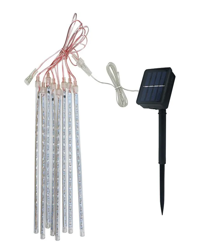 ソーラーパワー30cm LED Meteor Shower RainチューブLED STRING LIGHT for Garden Tree Wedding Party Holiday Decor7010310