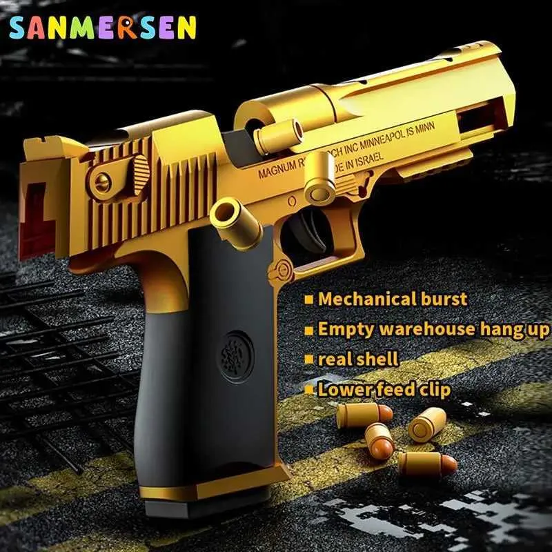 لعبة Gun Toys M1911 P85 Toy Gun Desert Eagle Catapult Gun Bullet Bullet Airsoft Outdoor Sports CS Thief Gun Toy 240307