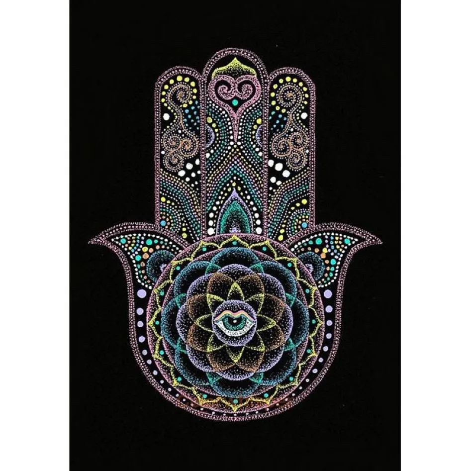 Diamant Schilderij Vol Plein 5D DIY Schilderen Hamsa Hand 3D Daimond Borduren Kruissteek Mozaïek LE00169294B