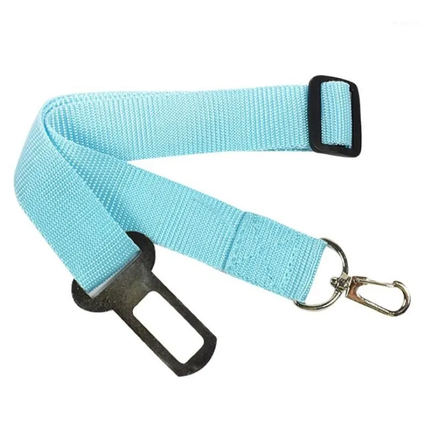 Nouveau véhicule réglable voiture chien animaux de compagnie voitures sécurité ceinture de sécurité Durable en Nylon avec harnais de retenue plomb voyage laisse accessoire 10Jun11245l