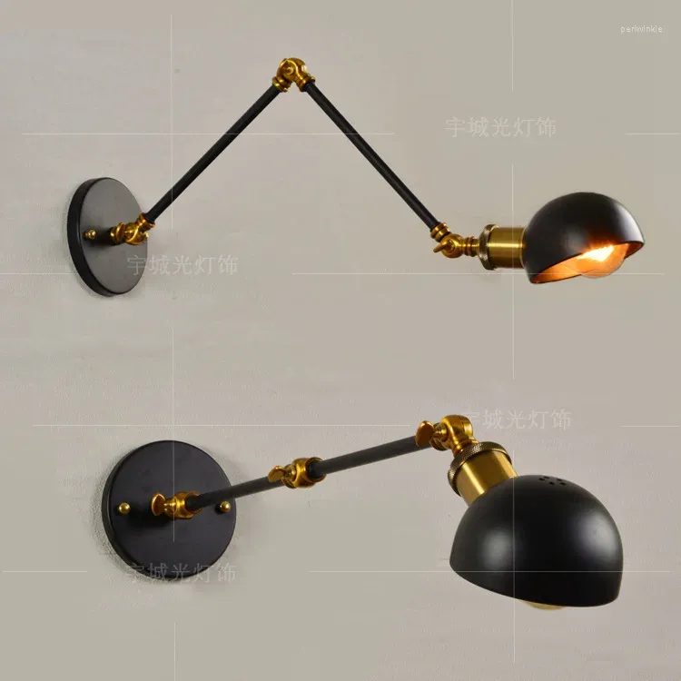 Wall Lamp 6pcs Rural Trumpet Manipulator Flexible Long Rod Universal Room Bedside Restaurant