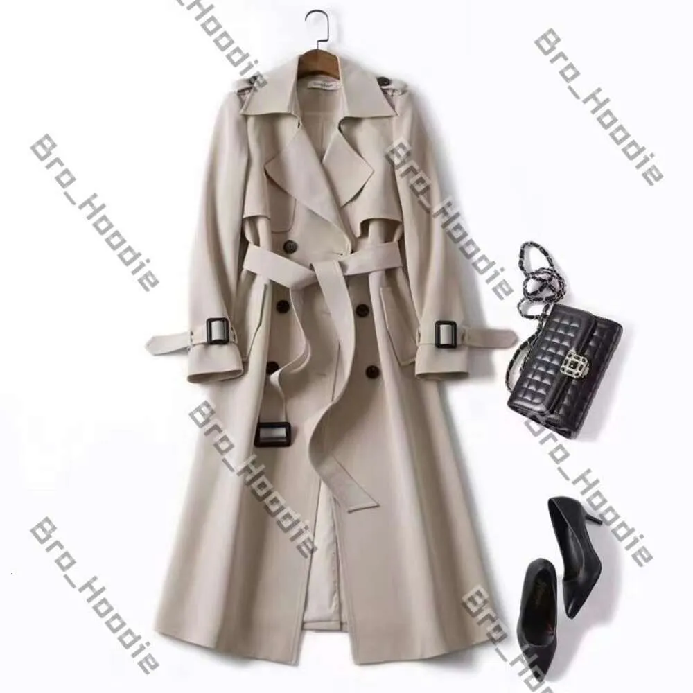 여자 재킷 버버리 코트 여성 재킷 디자이너 재킷 가을 중간 길이 트렌치 코트 한국 패션 겨울 옷 벨트 버킷 여자 709