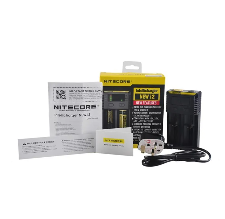 Nitecore I2 16340 18650 14500 26650 배터리 2에있는 Universal Charger 1 Intellicharger 배터리 충전기 충전기 477006198