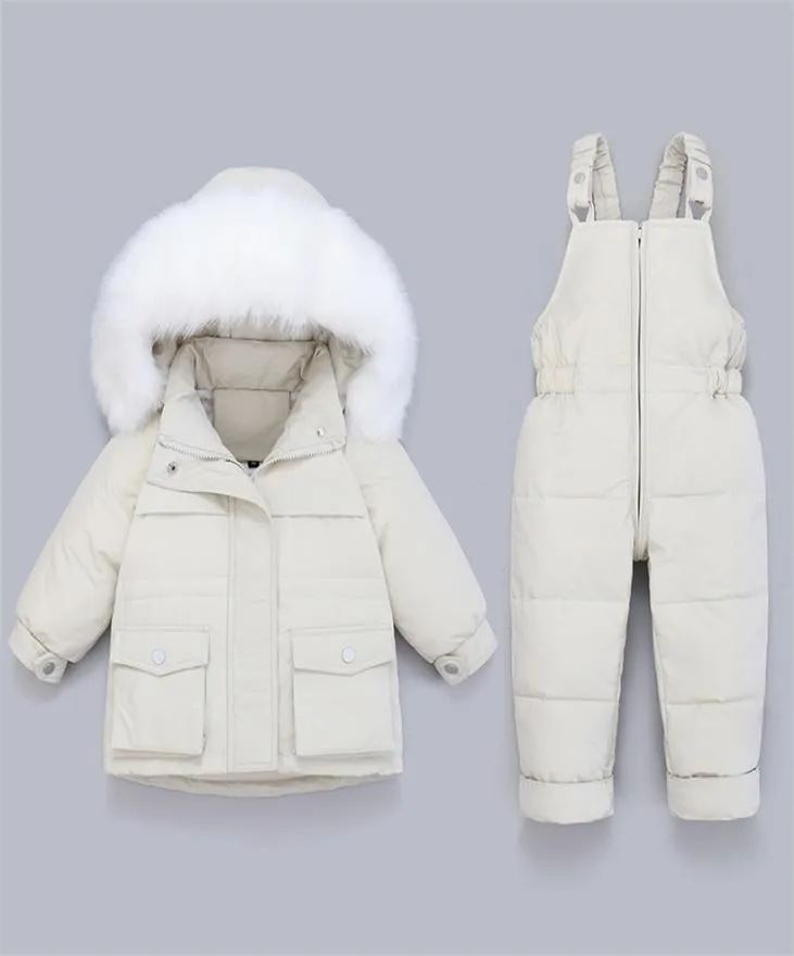 冬の子供の服セット雪の服を着たジャケットの男の子の男の子幼児の女の子のスノーーツキッズ服パーカー太いコート302201083976355