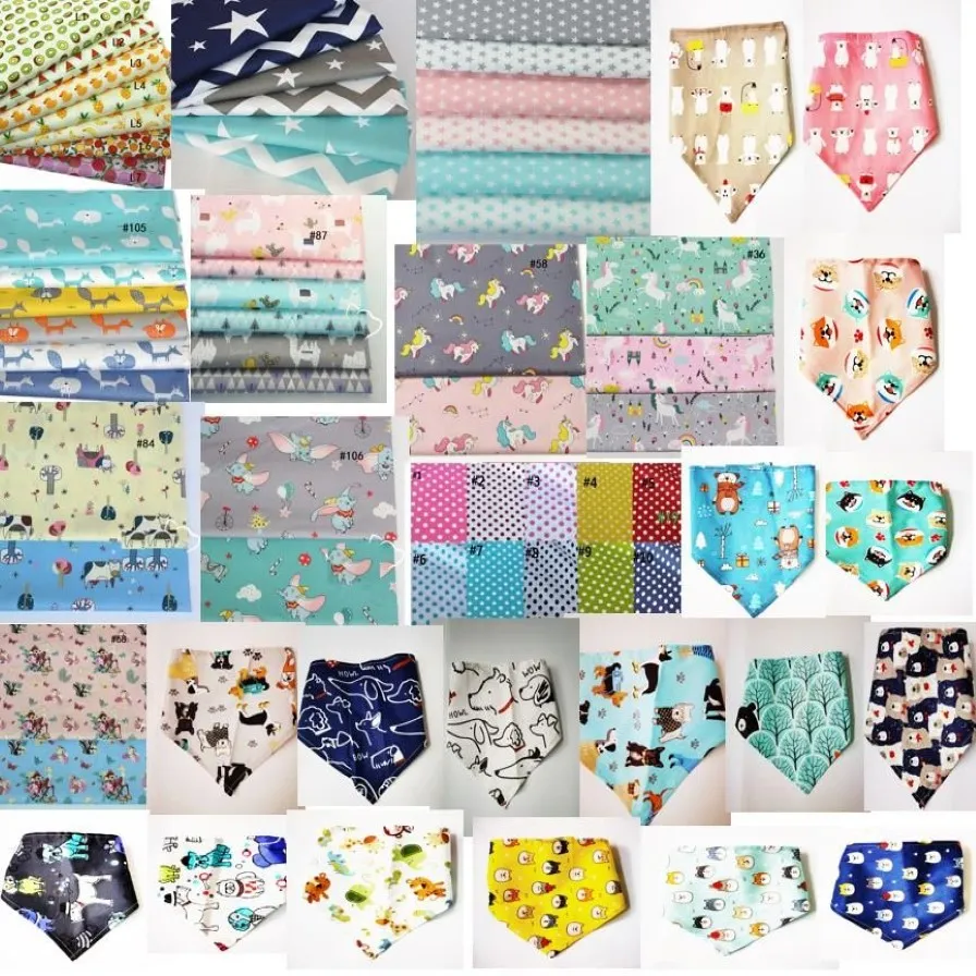 120pcs Lot Dog Apparel Special Making Puppy Pet Bandanas Scylar Scarf Bawełna Bawełniana