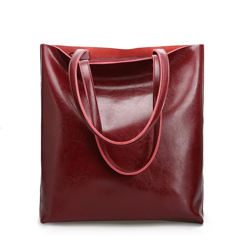 Dienqi Real Genuine Leather Women Shoulder Bags 큰 여성 패션 사무실 복고풍 가방 숙녀 여성을위한 큰 여성 판매 240311