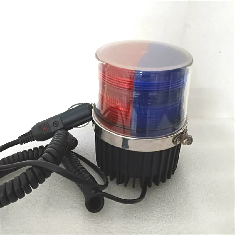 Luces de advertencia de techo de coche de xenón DC12V 10W de alta calidad, luces estroboscópicas de policía rojas y azules, luces de emergencia, parte inferior magnética, resistente al agua