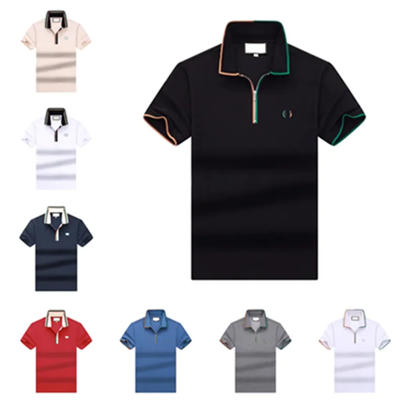 POLO d'été à carreaux en coton pour hommes, nouveau design, coupe cintrée, T-shirt à revers, haut de vêtement, M-3XL