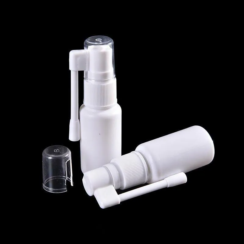 360도 회전 분무기 흰색 플라스틱 코 펌프 안개 스프레이 병 코를 비 빈 10ml qdtel trwua